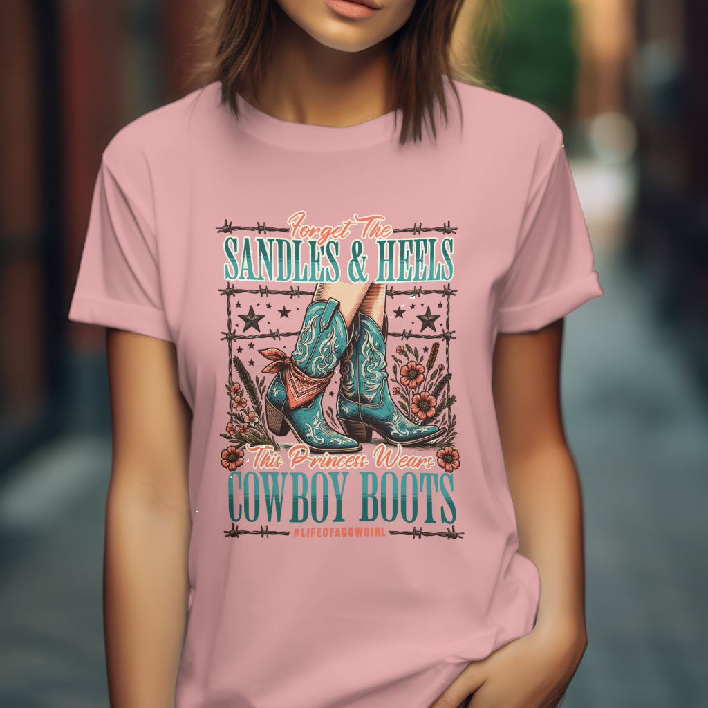 A Princess In CowGirl Boots - Tshirt