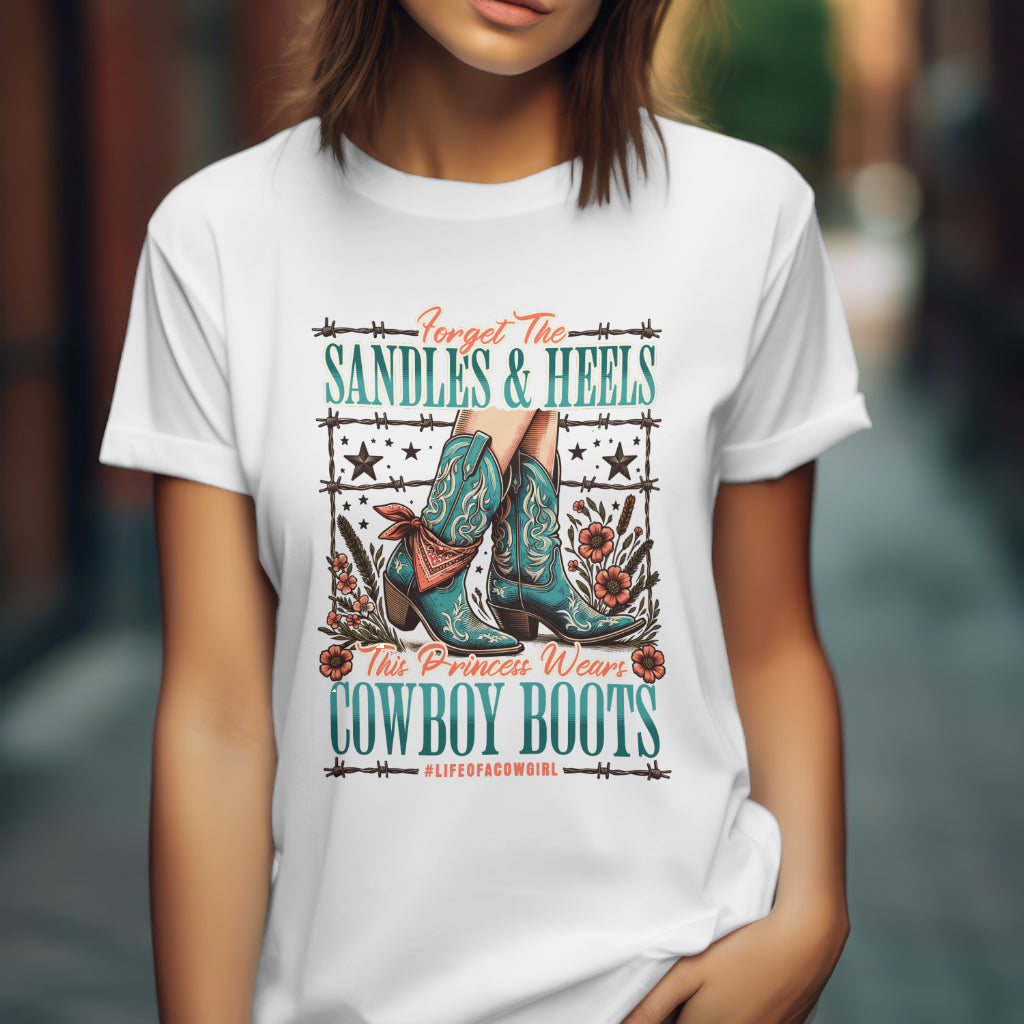 A Princess In CowGirl Boots - Tshirt