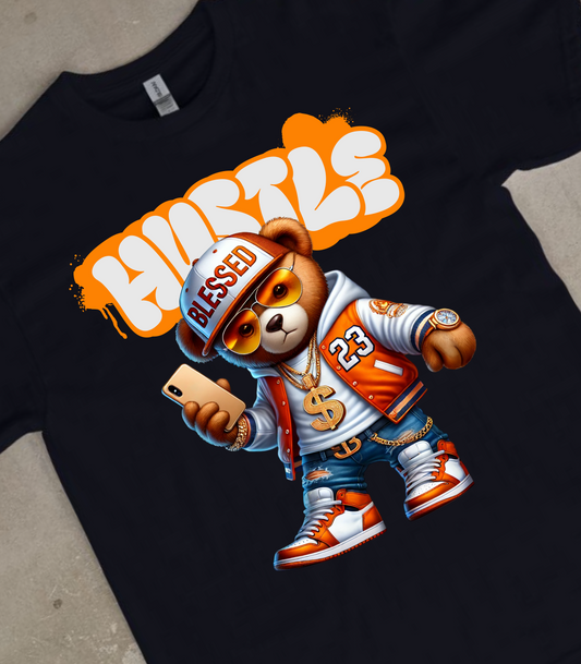 Hustle Bear tee